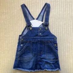 X-GIRL ジャンバースカート デニムブルー　95cm