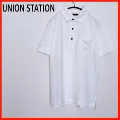 21 UNION STATION ユニオンステーション ポロシャツ 白 メンズのサムネイル