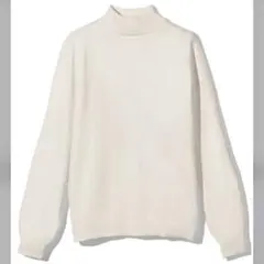 【GRL】カシミヤタッチハイネックニットトップス オフホワイト[cu233]