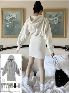 パーカーワンピース ミニワンピース