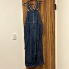 レプシィム　ダークデニム ジッパー付きオーバーオール
