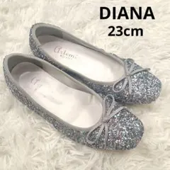 ダイアナ DIANA グリッターパンプス 23cm 結婚式 パーティー リボン