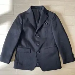 オリバーハウス　黒ストライプフォーマルジャケット　スーツ　テーラード