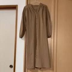 GLOBAL WORK ベージュ シャツワンピース Mサイズ