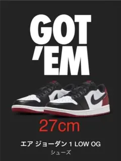 Nike Air Jordan 1 Retro Low OG Black Toe