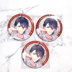 にじさんじ 夢追翔 8周年 グリッター缶バッジ 3個