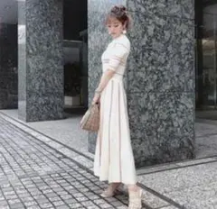 エイミーイストワール　ロングワンピース　ニット半袖