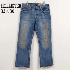 ホリスター ヴィンテージ デニムパンツ W32 ダメージ 汚れ加工 ボタンフライ