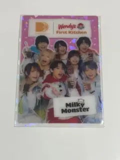 ミルキーモンスター ウェンディーズ コラボ クリアカード