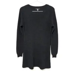 【ESPIE】黒 リブニット チュニック ワンピース 薄手 38 M