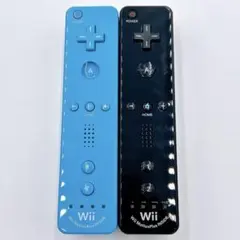 【2本セット】 Wii リモコン モーションプラス RVL-036 青 黒