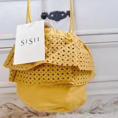 美品SISII レザー 巾着 ショルダーバッグ ブルー - メルカリ
