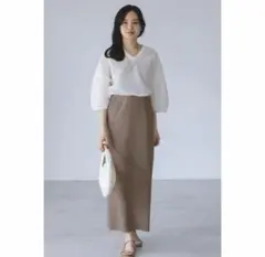 NOBLE トタンテレコタイトスカート　新品タグ付き