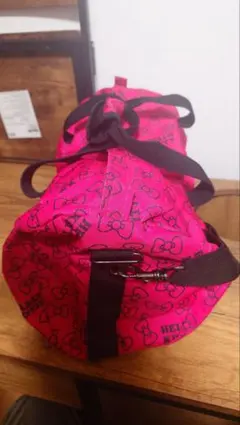 【ボストンバッグ ショルダー付き】HELLO KITTY キティちゃん ピンク