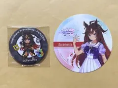 ウマ娘 ドゥラメンテ 香港限定 特典 缶バッジ クルクル コースター