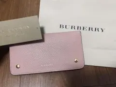 フォンウォレット/長財布/BURBERRY/新品/ピンク/半額