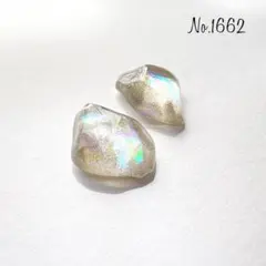 No.1662 大ぶり レジンピアス レジンイヤリング ハンドメイドピアス