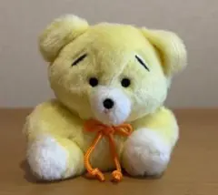 黄色のクマのぬいぐるみ ストラップ付き