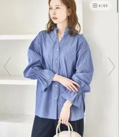 ロペピクニック　フリルレイヤードシャツ　サックスのサムネイル