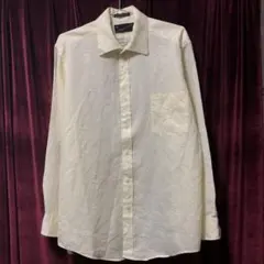 極上品【70sヴィンテージ】 ロングスリーブ シルク混ストライプワイシャツ