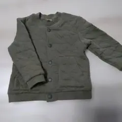 petit main キルティングジャケット 100cm オリーブグリーン