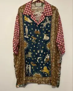 GUCCI グッチ シルク　シャツ　ゾディアックのサムネイル