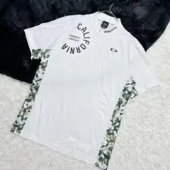✨近年✨　OAKLEY ゴルフ モックネック XL 白　カモフラ調
