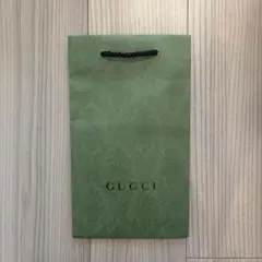 GUCCI エンボス加工 グリーン　紙袋　ショップ袋