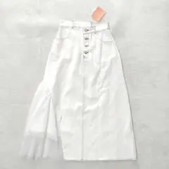 【タグ付き未使用】ドールアップウップス　チュールドッキングスカート　白　38