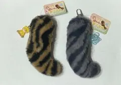 ぽちゃっぺアニマル どうぶつのしっぽキーホルダー 2種セット