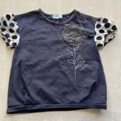 hakka kids Tシャツ 100cm ドット柄 パフスリーブのサムネイル