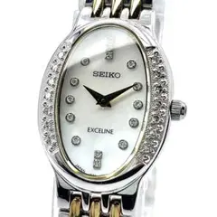 SEIKO EXCELINE 4B51-5190 黒蝶貝文字盤 ジャンク 腕時計 SEIKO EXCELINE 4B51-5190 黒蝶貝文字盤 ジャンク 腕時計 - メルカリ