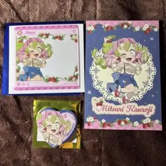 鬼滅の刃ストロベリーフェスティバルクリアカード、缶バッジ、ポストカード甘露寺蜜璃