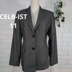 CELB-IST /シルク混合/グレー テーラードジャケット/サイズ11