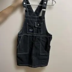 ブラックデニムオーバーオール　ラブトキ