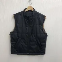 Burberry ブラック ベスト ノバチェック - メルカリ