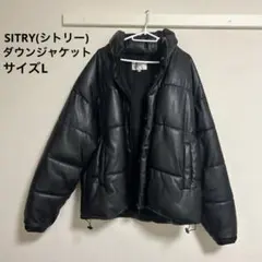 オーバーサイズ ダウンジャケット(フード付き)ブラック