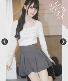 【完売品】ミシェルマカロン 美脚ツイルスカート XS