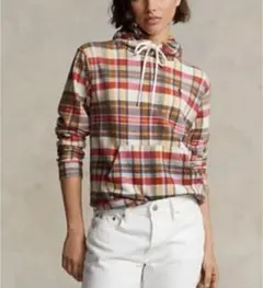 【正規品】ポロラルフローレン⭐️パーカー　コットン　チェック柄　XL