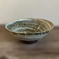 額賀円也　刷毛目飯碗 未使用