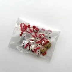 ネイルパーツ サンリオ キティ 赤 20個セット