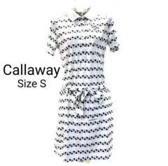 【美品】Callaway ワンピース ポロワンピース Sサイズ ホワイト