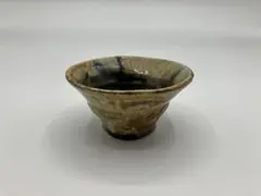 笠間焼】伝統工芸士 志賀 出 作 笠間焼 柿釉白流し盃（ぐい呑） - メルカリ