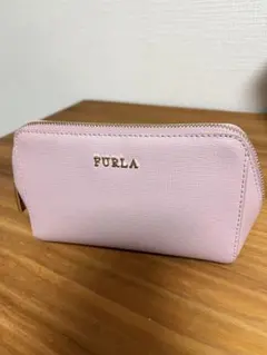 FURLA ピンクポーチ ジッパー式のサムネイル