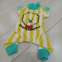 D's Chat 犬服 小型犬用Mサイズ　 ビジョンフリーゼ黄色と白のストライプ