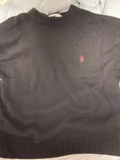 U.S. POLO ASSN. ブラックニットセーター LLのサムネイル