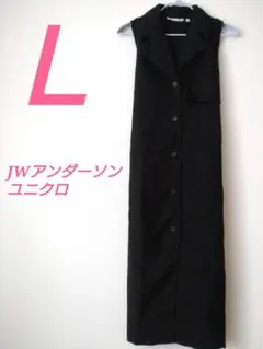JW アンダーソンユニクロ　ブラック　ノースリーブ　ウエストリボンのサムネイル