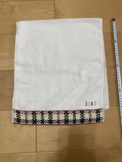 DAKS フェイスタオル ホワイト チェック柄のサムネイル