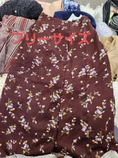 RETRO GIRL花柄ロングスカート