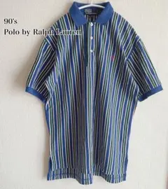 90's Polo by Ralph Lauren ストライプ ポロシャツ